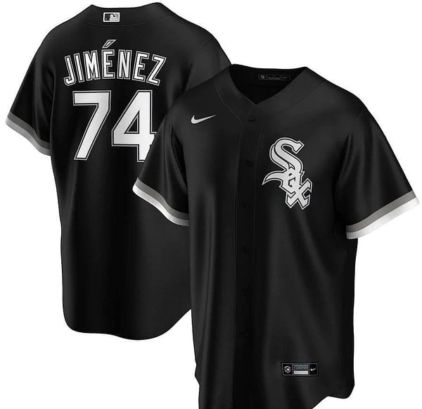 Men's Eloy Jimenez Black Alternate 2020 Player Team Jersey