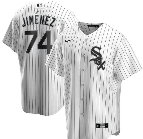 Men's Eloy Jimenez White Home 2020 Player Team Jersey