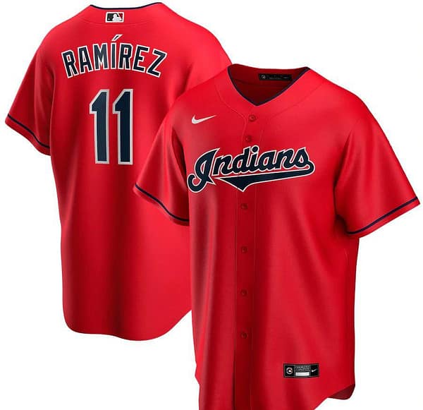 Men's Jose Ramirez Red Alternate 2020 Player Team Jersey