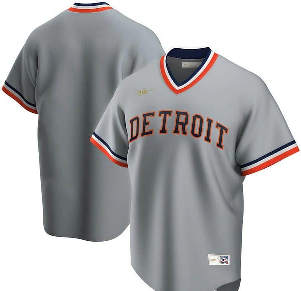 Men's Gray Road Cooperstown Collection Team Jersey