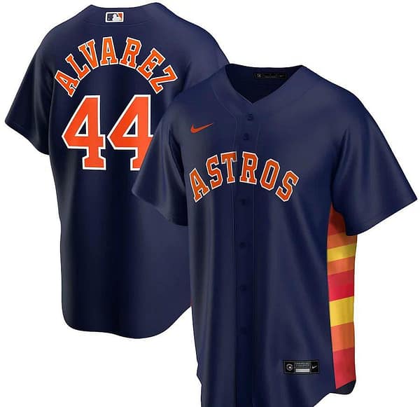 Men's Yordan Alvarez Navy Alternate 2020 Player Team Jersey