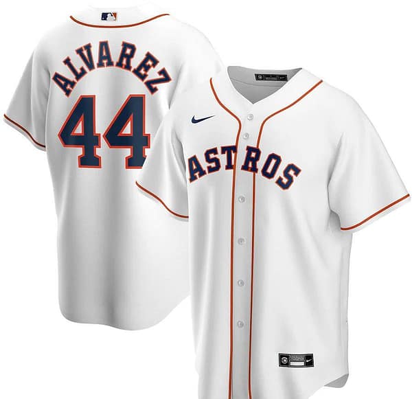 Men's Yordan Alvarez White Home 2020 Player Team Jersey