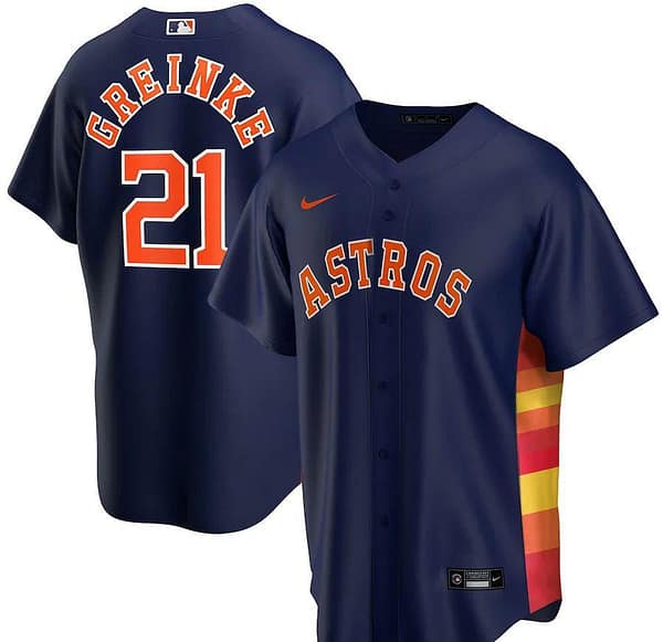 Men's Zack Greinke Navy Alternate 2020 Player Team Jersey