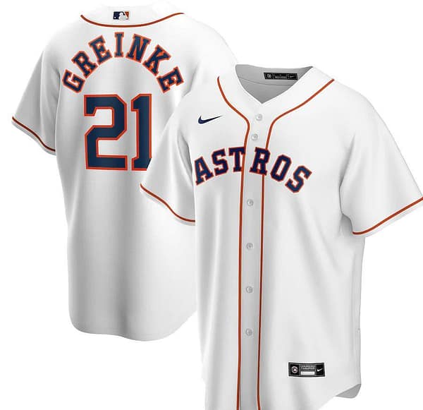 Men's Zack Greinke White Home 2020 Player Team Jersey