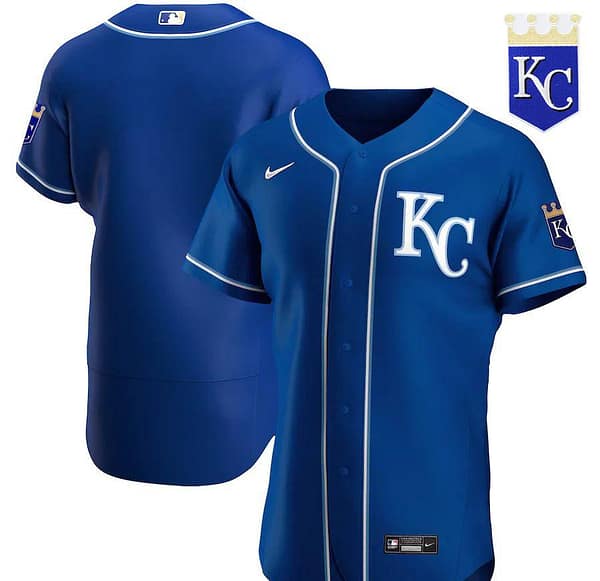 Men's Royal Alternate 2020 Authentic Team Logo Team Jersey