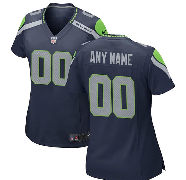 Women's College Navy Customized Game Team Jersey