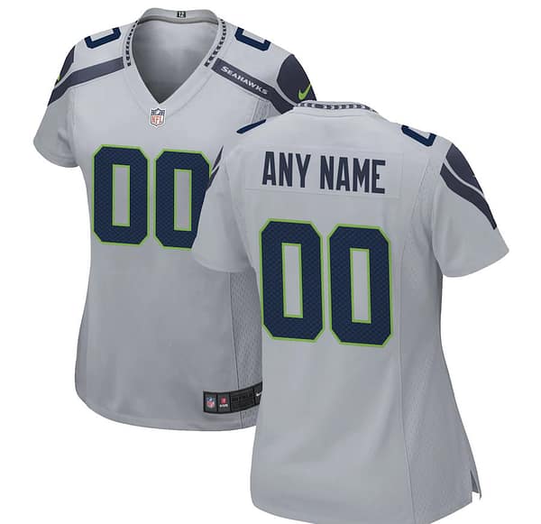 Women's Gray Alternate Custom Game Team Jersey