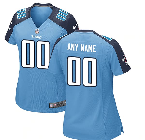 Women's Light Blue Custom Alternate Team Jersey