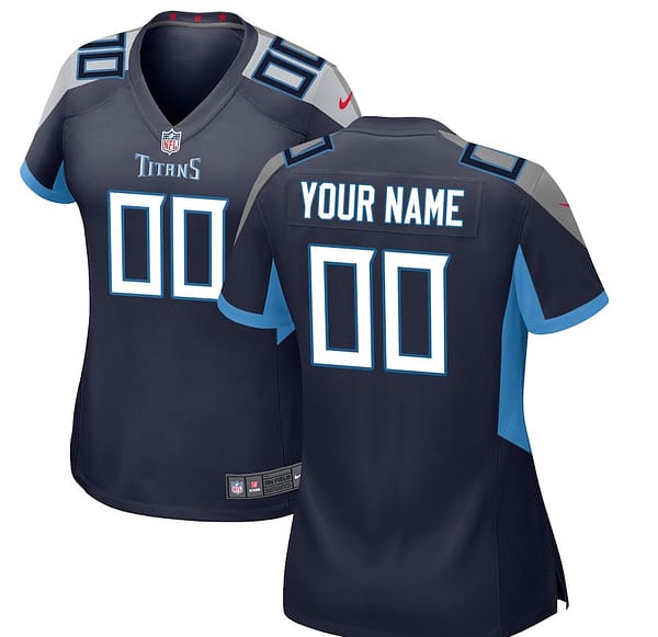 Women's Navy Customized Game Team Jersey