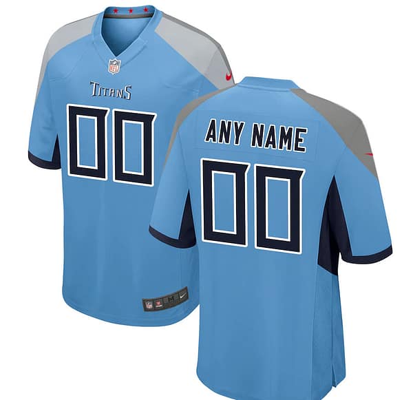 Youth Light Blue Custom Game Team Jersey