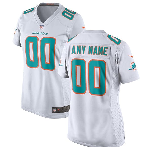 Women's White Custom Game Team Jersey