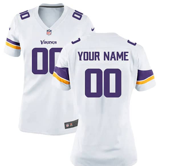 Women's White Customized Game Team Jersey