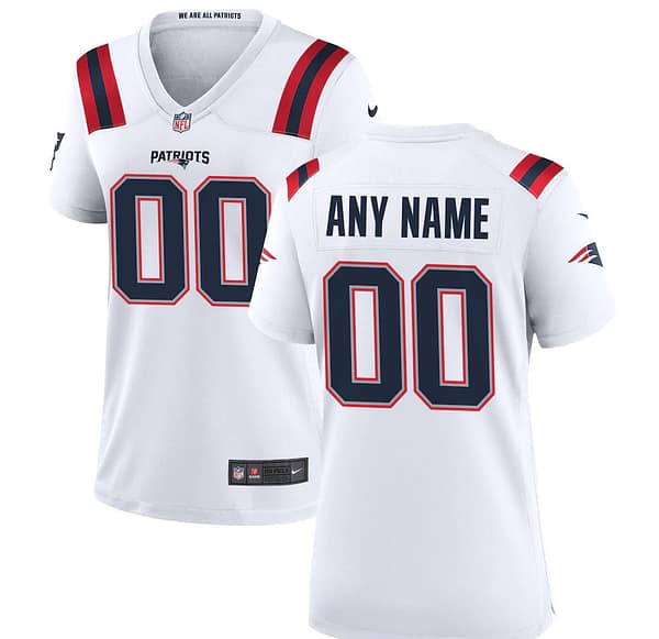 Women's White Custom Game Team Jersey