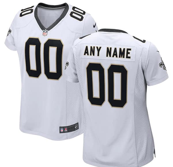 Women's White Custom Game Team Jersey