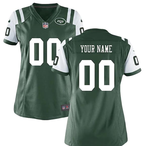 Women's Green Customized Game Team Jersey