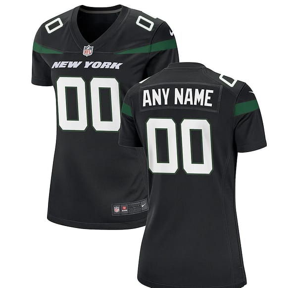 Women's Stealth Black Alternate Custom Game Team Jersey