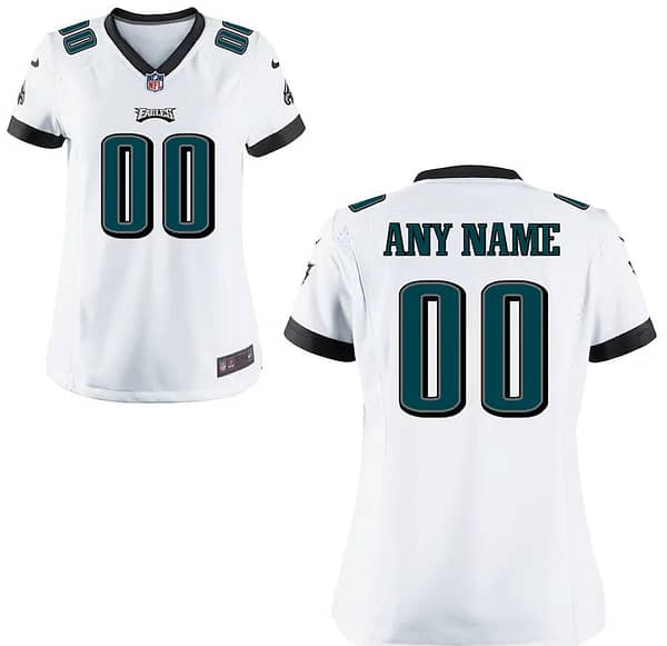 Women's White Customized Game Team Jersey