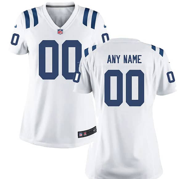 Women's White Custom Game Team Jersey