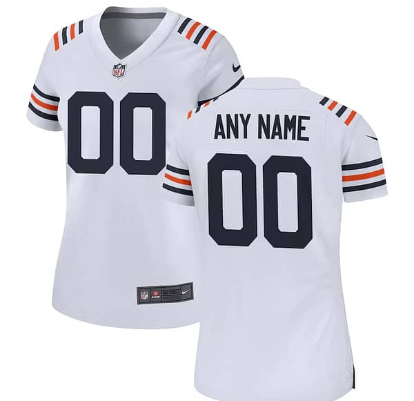 Women's 2019 Alternate White Classic Custom Game Team Jersey
