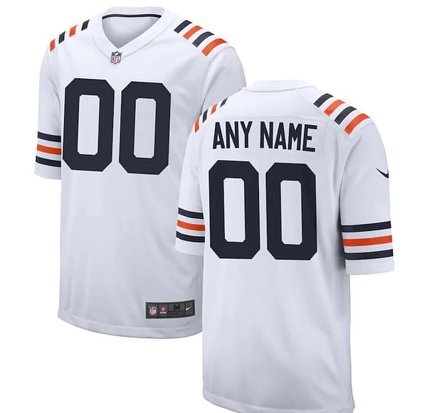 Men's 2019 Alternate White Classic Custom Game Team Jersey