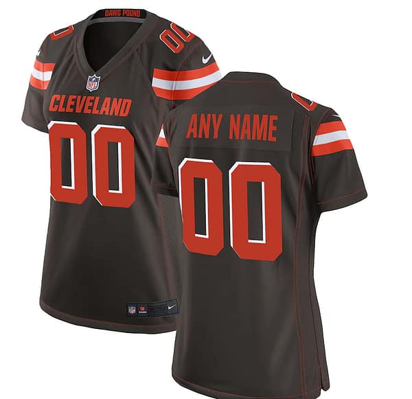 Women's Brown Custom Game Team Jersey