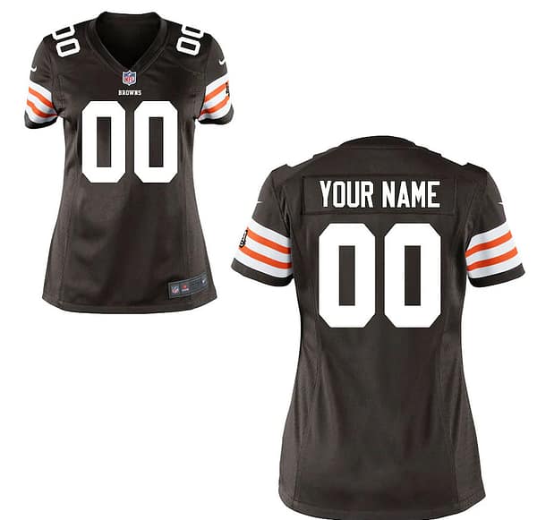 Women's Historic Logo Brown Custom Game Team Jersey