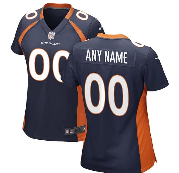 Women's Navy Alternate Custom Game Team Jersey
