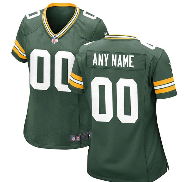Women's Green Customized Game Team Jersey