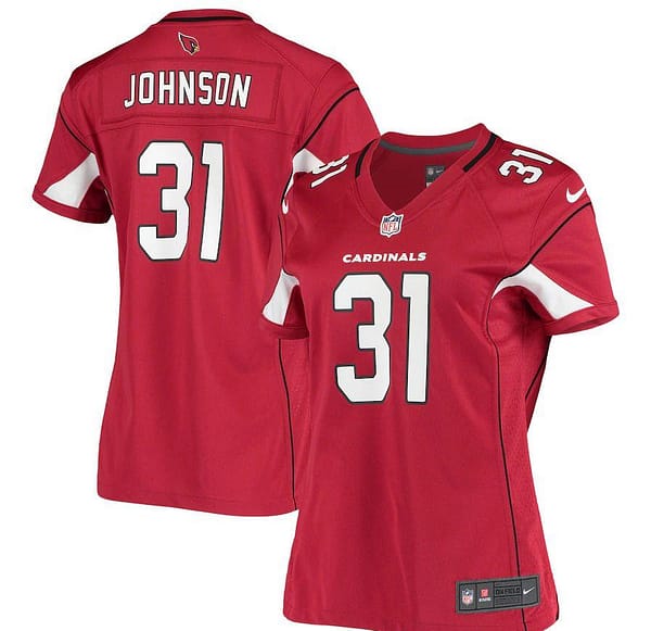Women's David Johnson Cardinal Finished Player Limited Team Jersey