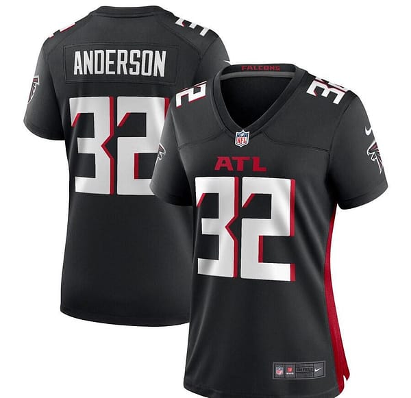 Women's Jamal Anderson Black Retired Player Limited Team Jersey