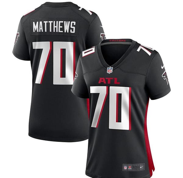 Women's Jake Matthews Black Player Limited Team Jersey
