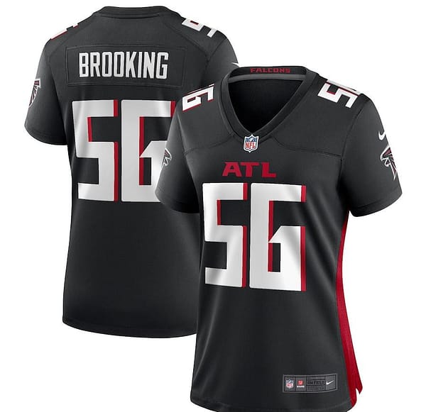 Women's Keith Brooking Black Retired Player Limited Team Jersey