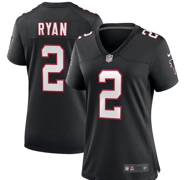 Women's Matt Ryan Black Throwback Player Limited Team Jersey