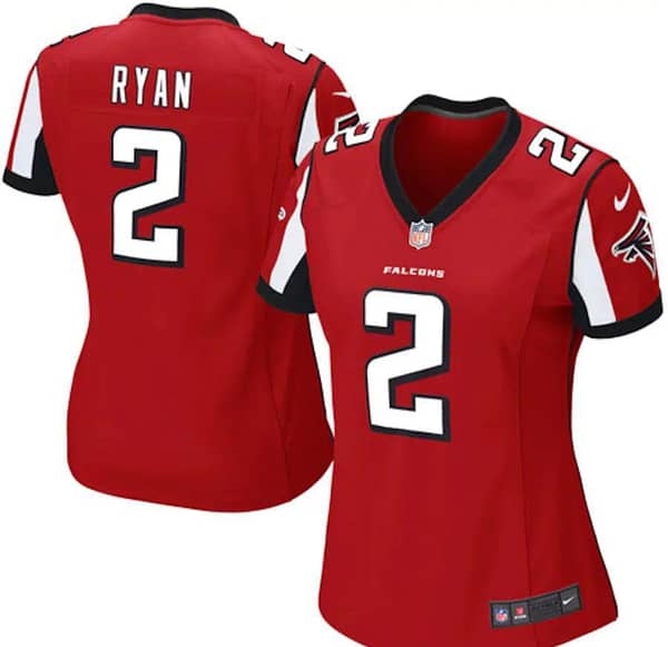 Women's Matt Ryan Red Player Limited Team Jersey