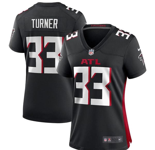 Women's Michael Turner Black Retired Player Limited Team Jersey
