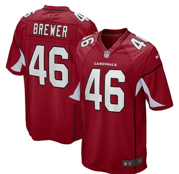 Men's Aaron Brewer Cardinal Player Limited Team Jersey