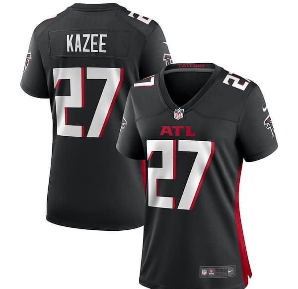 Women's Damontae Kazee Black Player Limited Team Jersey