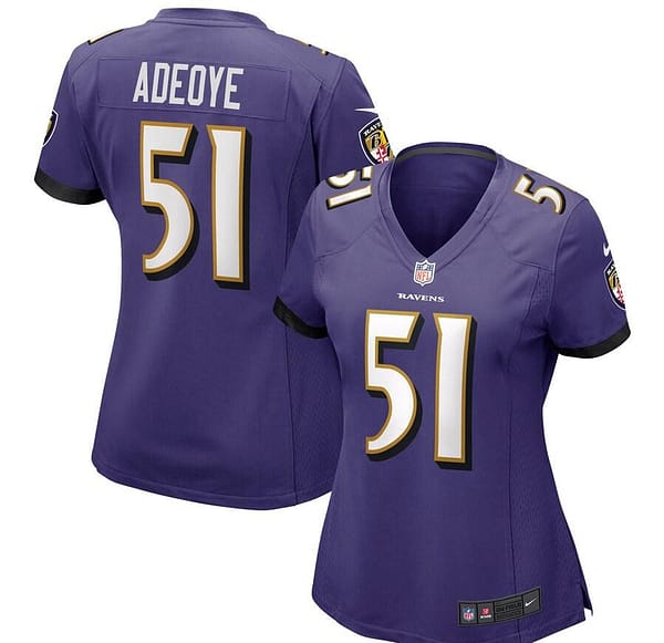 Women's Aaron Adeoye Purple Player Limited Team Jersey