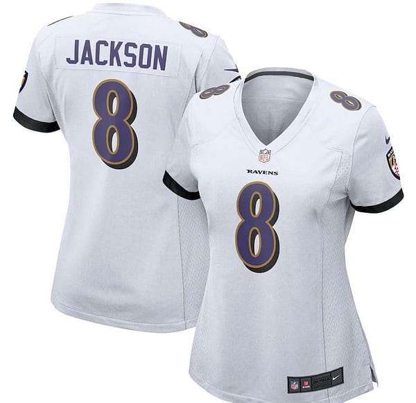 Women's Lamar Jackson White Player Limited Team Jersey