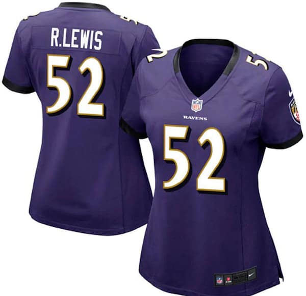 Women's Ray Lewis Purple Player Limited Team Jersey