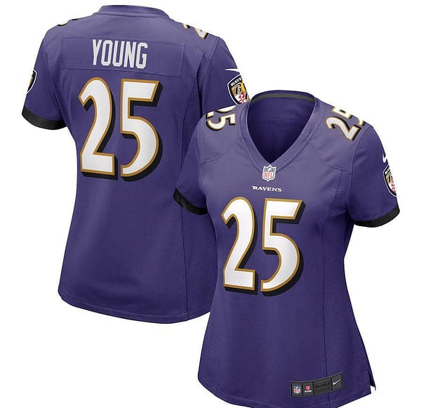 Women's Tavon Young Purple Player Limited Team Jersey