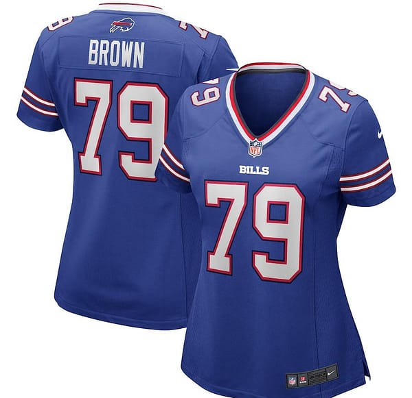Women's Ruben Brown Royal Retired Player Limited Team Jersey