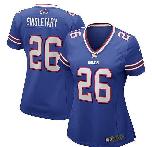 Women's Devin Singletary Royal Player Limited Team Jersey