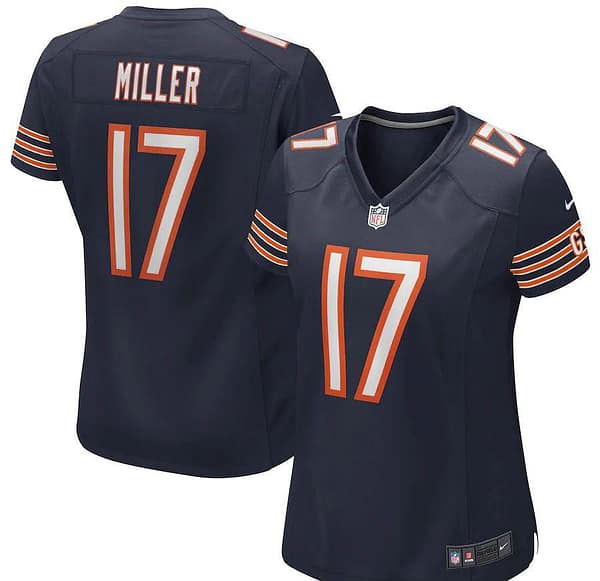 Women's Anthony Miller Navy Player Limited Team Jersey