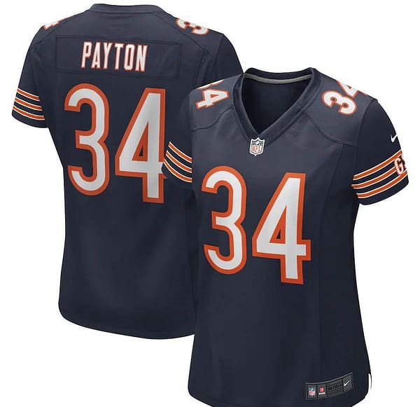 Women's Walter Payton Navy Retired Player Limited Team Jersey