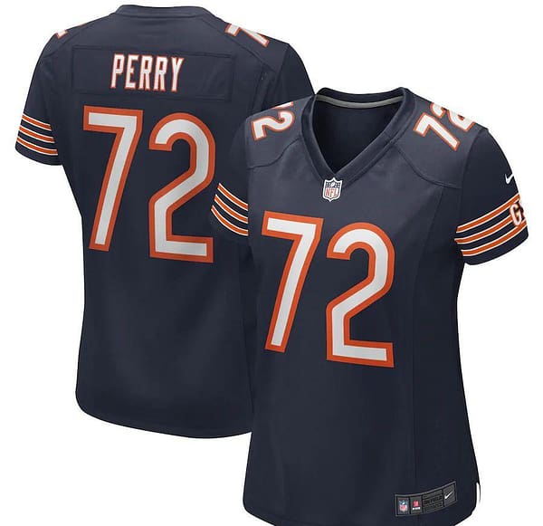 Women's William Perry Navy Retired Player Limited Team Jersey