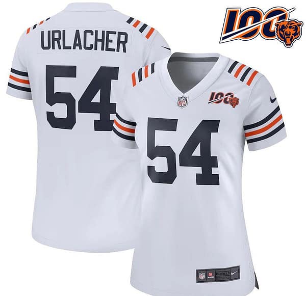 Women's Brian Urlacher White 2019 100th Season Alternate Classic Retired Player Limited Team Jersey