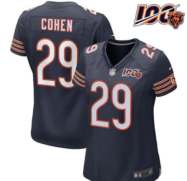 Women's Tarik Cohen Navy 100th Season Player Limited Team Jersey