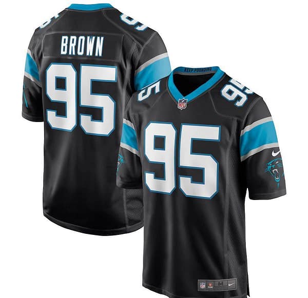 Men's Derrick Brown Black Player Limited Team Jersey