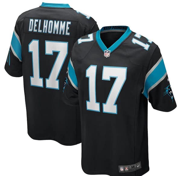 Men's Jake Delhomme Black Retired Player Limited Team Jersey
